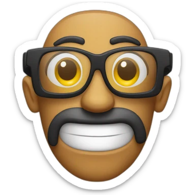 Intello au lunette casse sticker