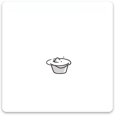 hand drawn doodle of a yogurt container, Notion style sticker