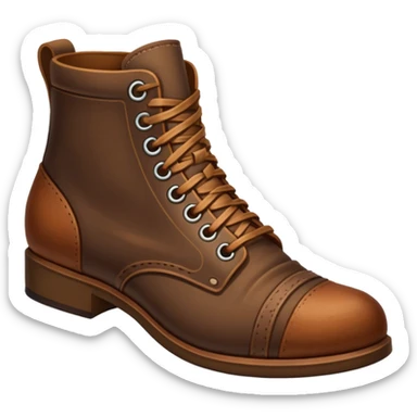 shoe brown sticker