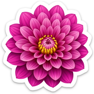 Dahlia flower  sticker