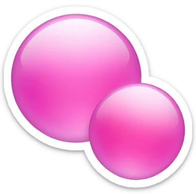 Three pink bubbles sticker