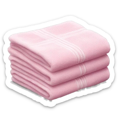 white pink towels  sticker