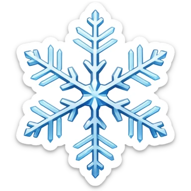 snowflake sticker