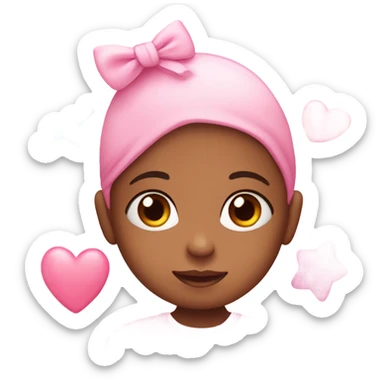 baby pink girly emojis sticker
