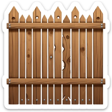 brown Fence sticker
