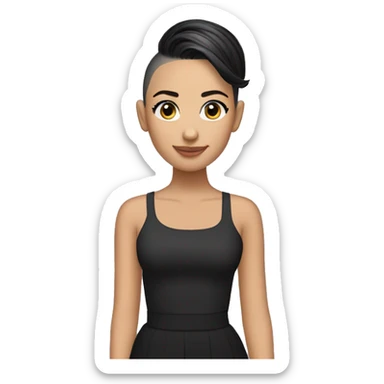 demi clee with no hair  sticker