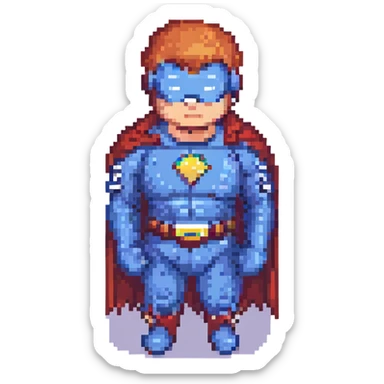 A superhero sticker