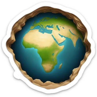 agartha land inside the earth sticker