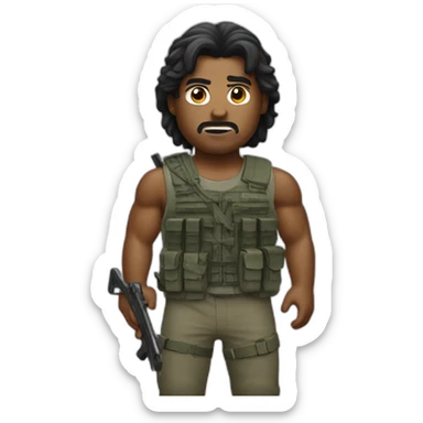 First blood rambo sticker