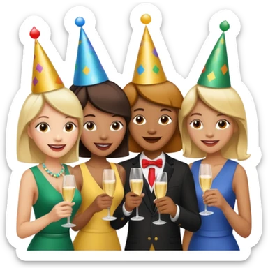 find friends at social events sticker