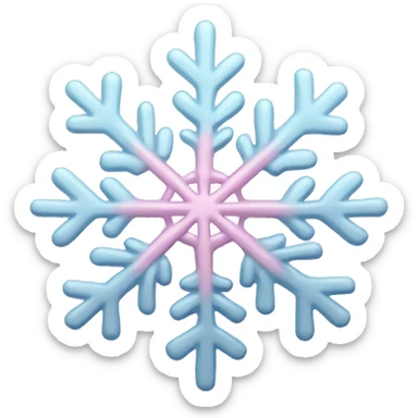 Light pink snowflake  sticker