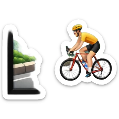 puerto de montaña ciclismo sticker