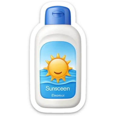sunscreen sticker