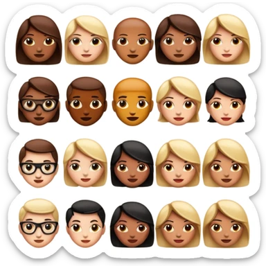 Baddie type of emojis sticker