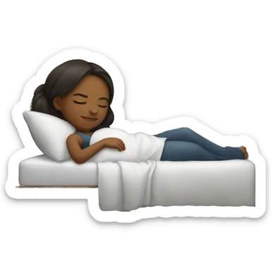 Girl sleeping  sticker