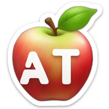 apple logo with the word ATG sticker