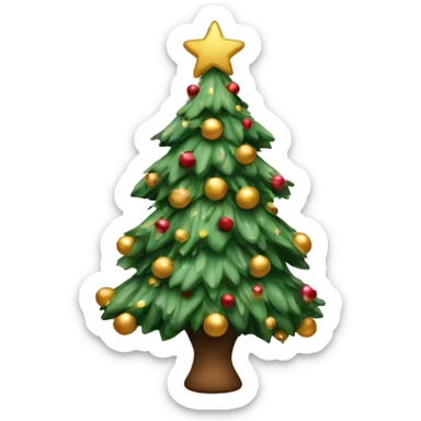 Coquette Christmas tree sticker