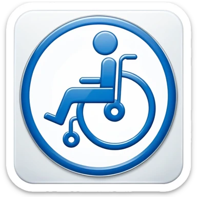 no-access wheelchair sign sticker