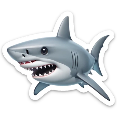 Sneaky shark  sticker