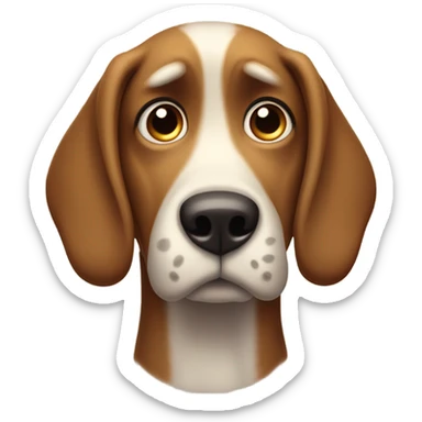 Sad dog saying I’m sorry  sticker