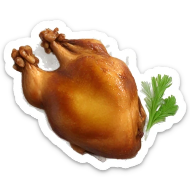 chicken adobo with rice sticker