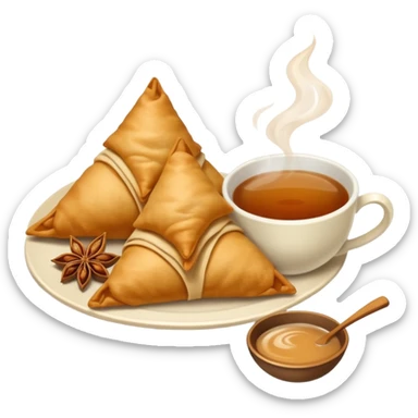 samosa and Chai (TEA) sticker
