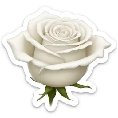White rose sticker