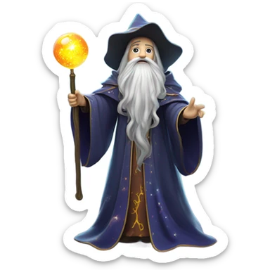 Universe wizard sticker