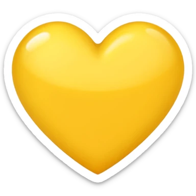 Baby yellow heart sticker