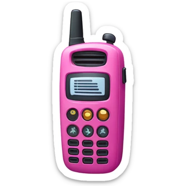 pink walkie talkie sticker