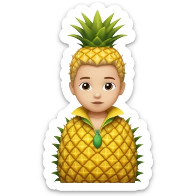 Kids in Fruit Clothes 
A child dressed as a pineapple with spiky yellow costume.



































 sticker