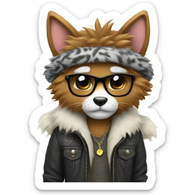 Anthro Animal Fursona Furry Edgy Cool Cute sticker
