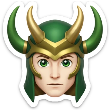 comic book style loki sticker