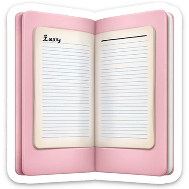 Light Pale Pink Household account book sticker