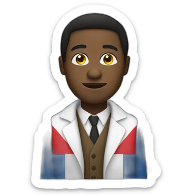 black man with czech flag sticker