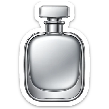 silver elegant perfume sticker