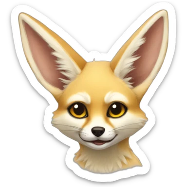 Emoji fennec sticker