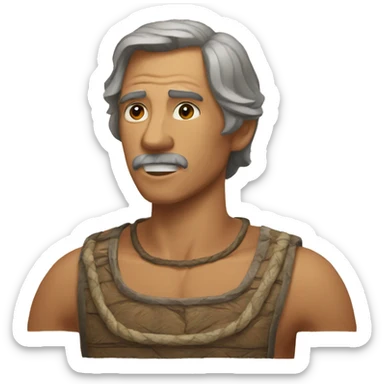 Dedo en la mandíbula sticker