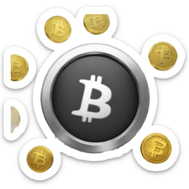 Contract with crypto coin sticker