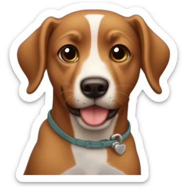 Cachorro caramelo latindo sticker