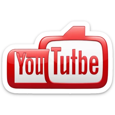 YouTube logo red sticker