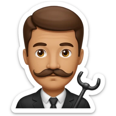 picture 2 and another style of mustache sticker