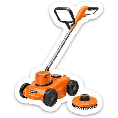 Echo lawn trimmer with orange more like the real thing  sticker