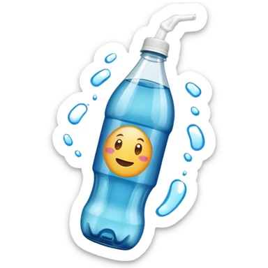 Soda bottle flipping sticker