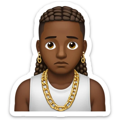 Sad and Stressed Reggaeton Music Singer sticker