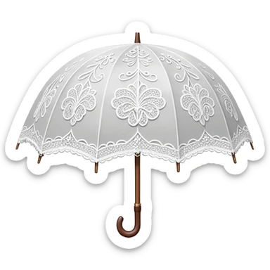 Lace umbrella  sticker