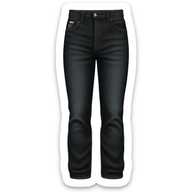Long black baggy jeans sticker