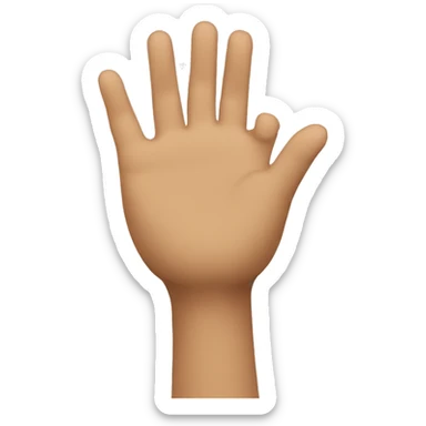 A person raising his hand sticker