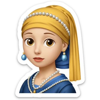 Girl with a Pearl Earring  sticker