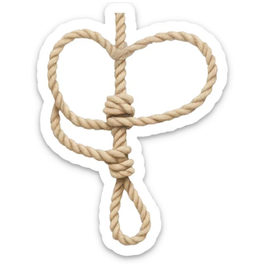 Rope around body sticker